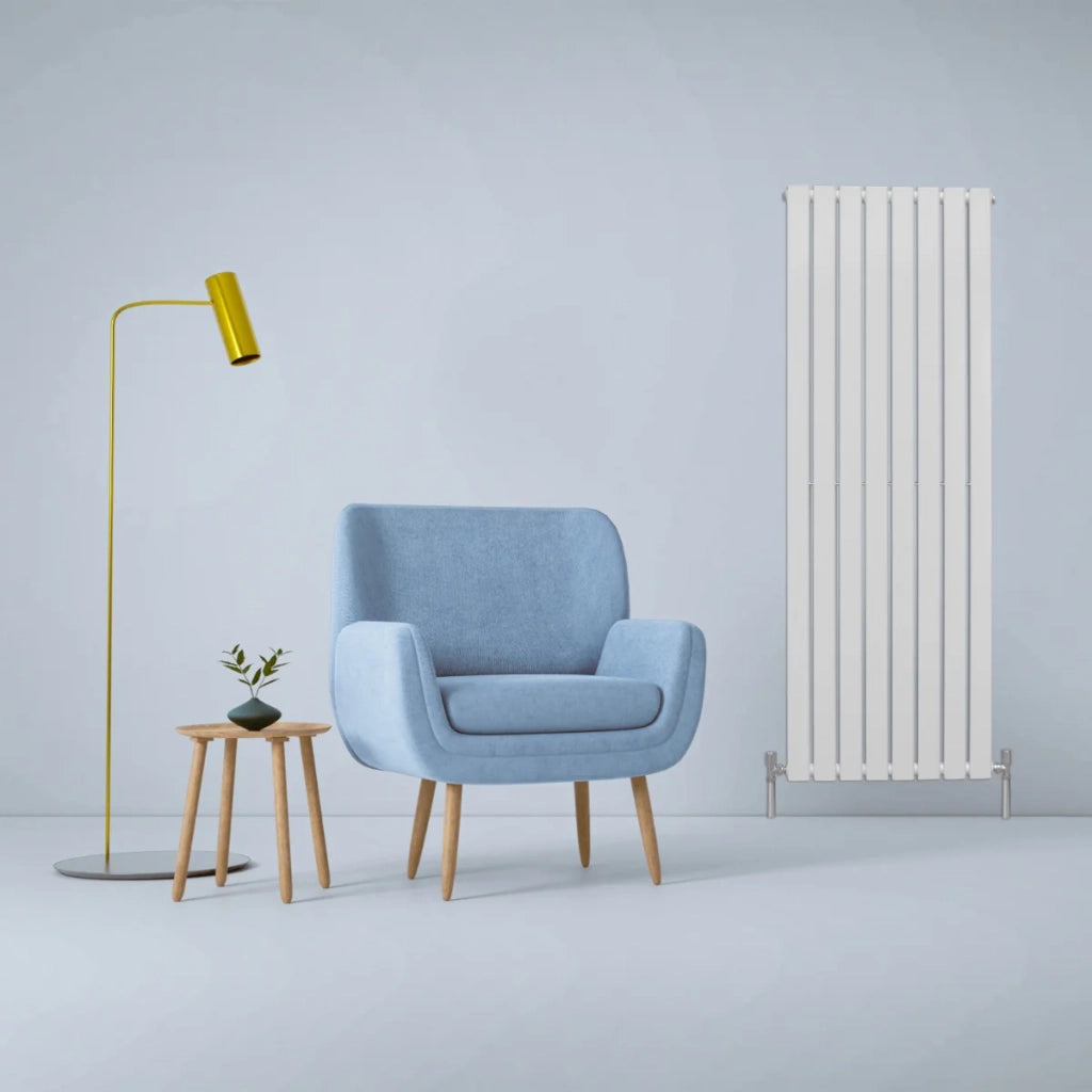 Radiatore Termosifone Termoarredo Design Piatto Pannello Elementi Bianco Lucido