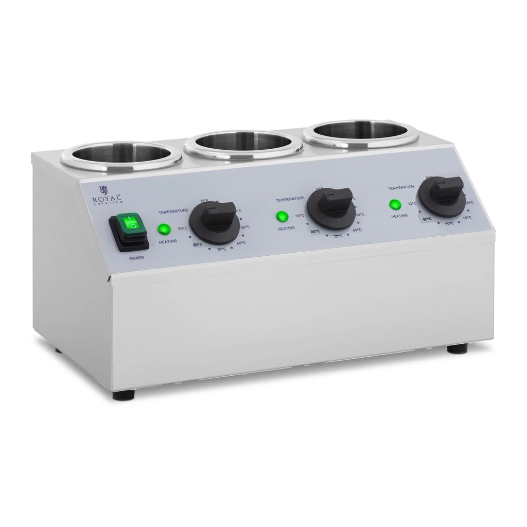 Scaldasalse per 3 bottiglie da 1 litro pannello di controllo superiore acciaio inox 14_0004261