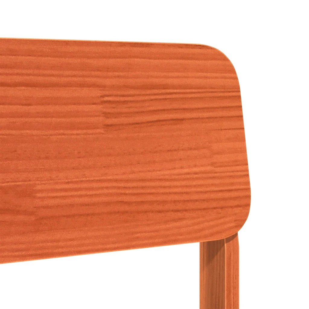 Sedia da Giardino Marrone Cera 60x52,5x72cm Legno Massello Pino 859319