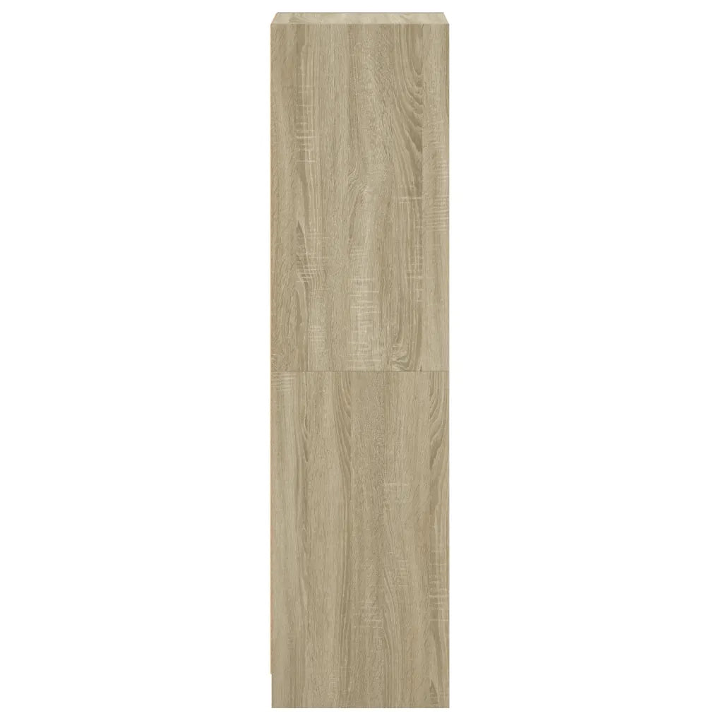 Credenza con Anta-Buffet-Armadio da cucina in Vetro Rovere Sonoma 35x37x142 cm