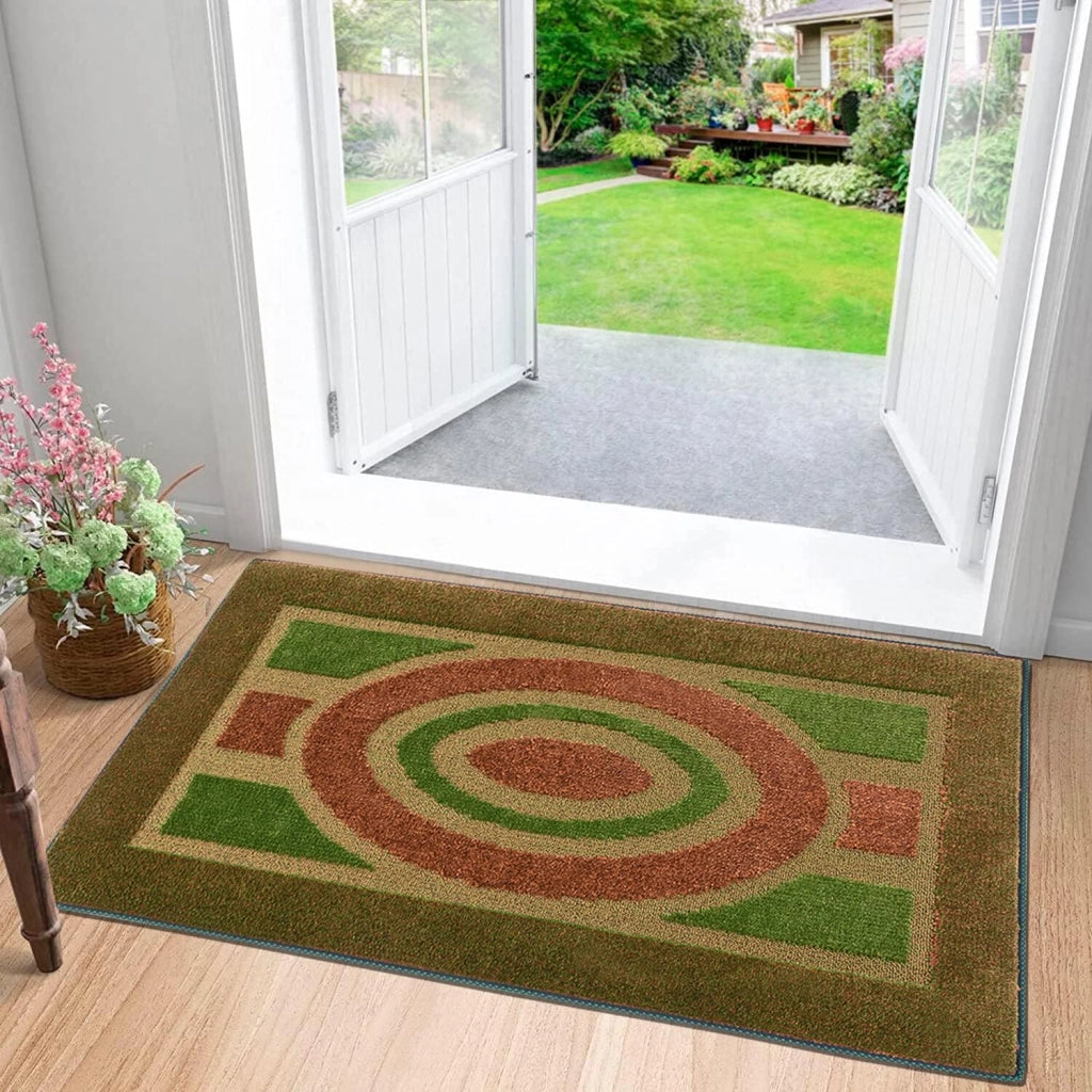 Zerbino Ingresso 40x70 cm Asciugapassi Assorbente Antiscivolo Morbido Made In Italy Verde