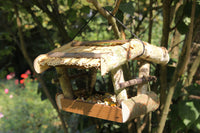 Mangiatoia per Uccellini 22x22xh17 cm in Legno FSC Naturale