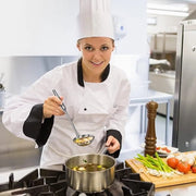 Spazzola per zuppe, cucchiaio in acciaio inossidabile, lungo cucchiaio, cucchiaio da cucina pesante-duty con manico ergonomico - Spazzole per zuppe per cucinare, salse e altro