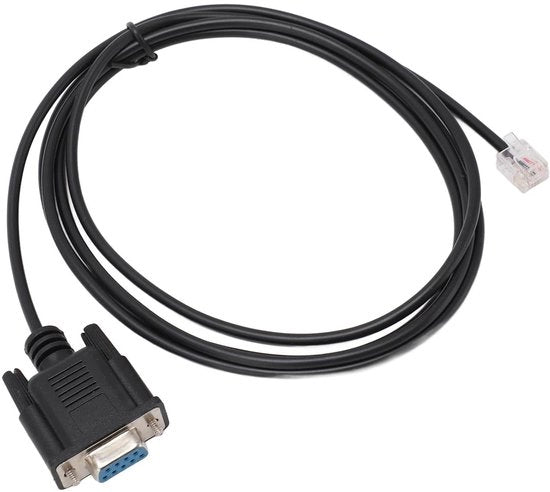 Adattatore RS232C a RJ11 6ft DB9 per connessione LAN - Plug-and-Play - Compatibile con A9 - Rivestito in PVC