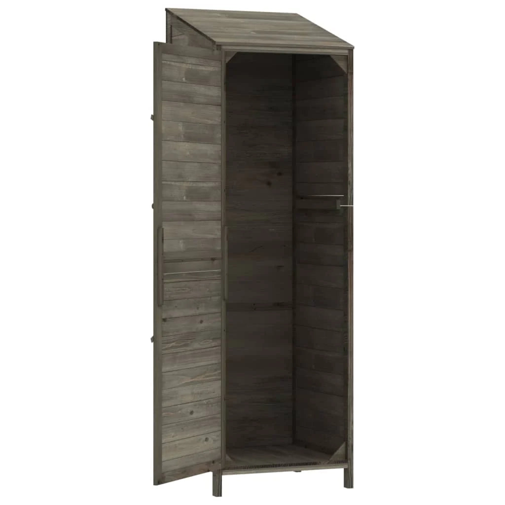 Casetta da giardino 55 x 52 x 174,5 cm in legno massello di abete antracite 02_0044052