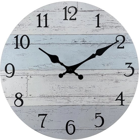 Orologio da parete in legno extra grande 40,6 cm, orologio da parete senza cornice con meccanismo quartz silenzioso, stile rustico moderno, stile paesaggio rurale, orologio da parete per decorazione sala soggiorno camera da letto cucina