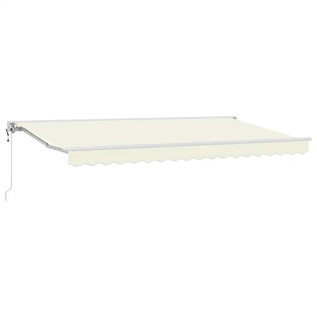 vidaXL Tenda Retrattile Crema 400x200 cm Tessuto