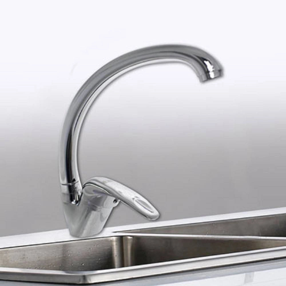 Trade Shop - Rubinetto Da Cucina Miscelatore Da Lavello Monocomando Ottone Cromato 52845a -
