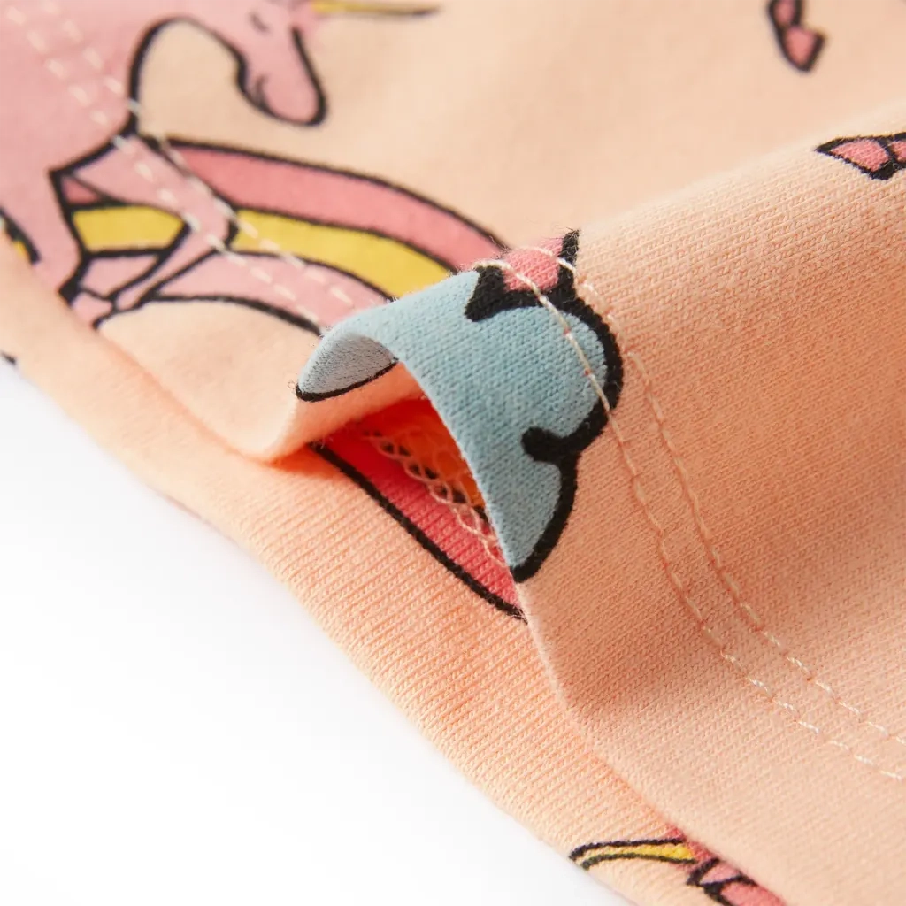 Pigiama da Bambina a Maniche Corte Arancione Chiaro 116 CFW4044331
