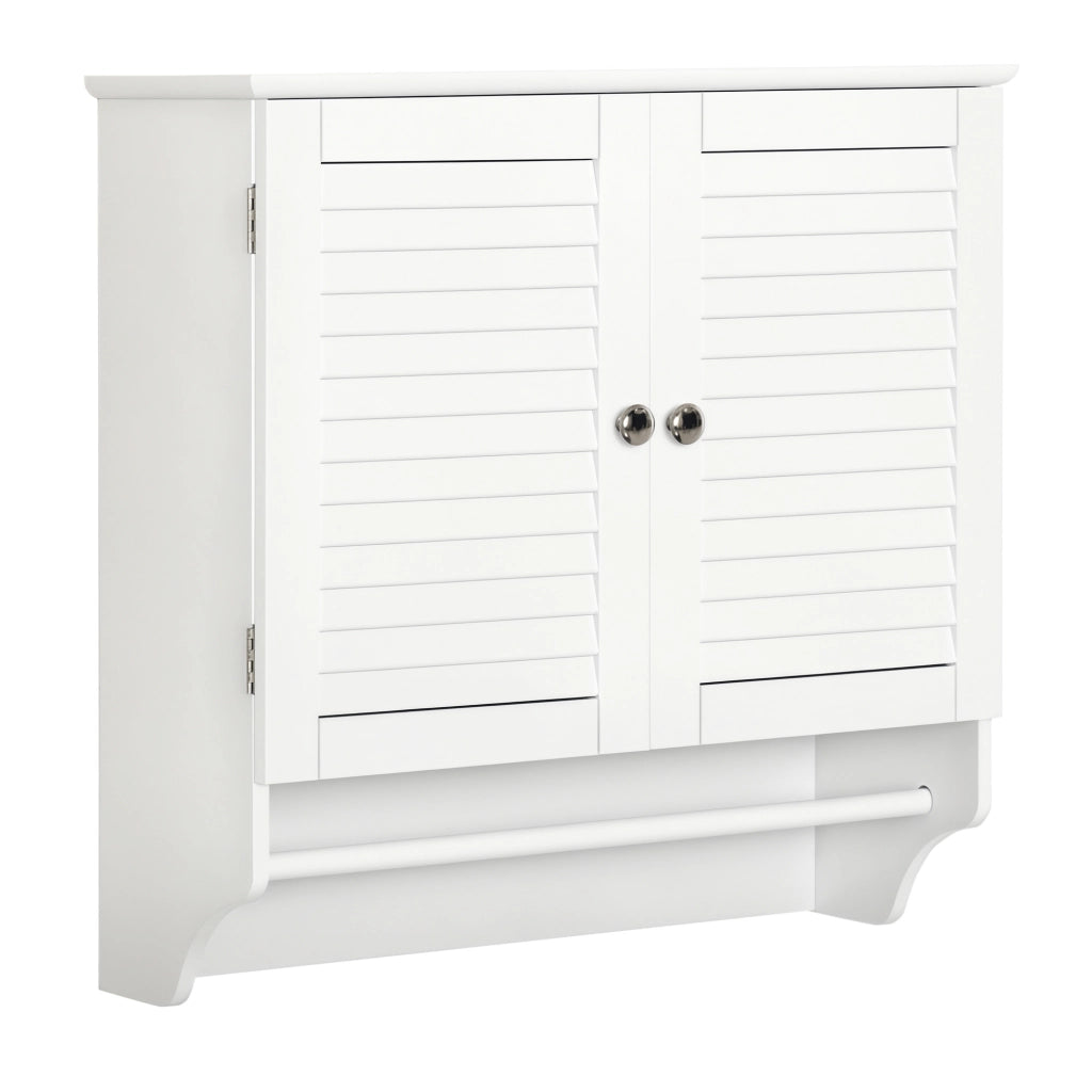 Armadio Bagno 2 Ante ¨C Zephmum ¨C Legno Bianco 60x30x