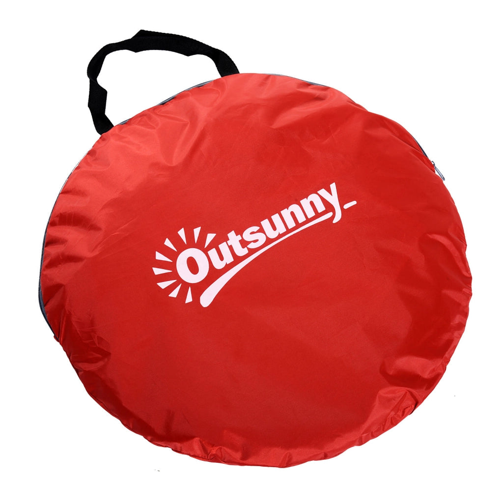 Tenda da campeggio pop-up ¨C zephmum ¨C rosso, poliestere, 200x150x119 cm