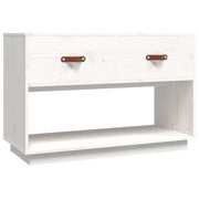Mobile TV multimediale scaffale TV credenza mobile TV sala da pranzo soggiorno camera da letto 90 x 40 x 60 cm legno di pino massiccio bianco 02_0026358