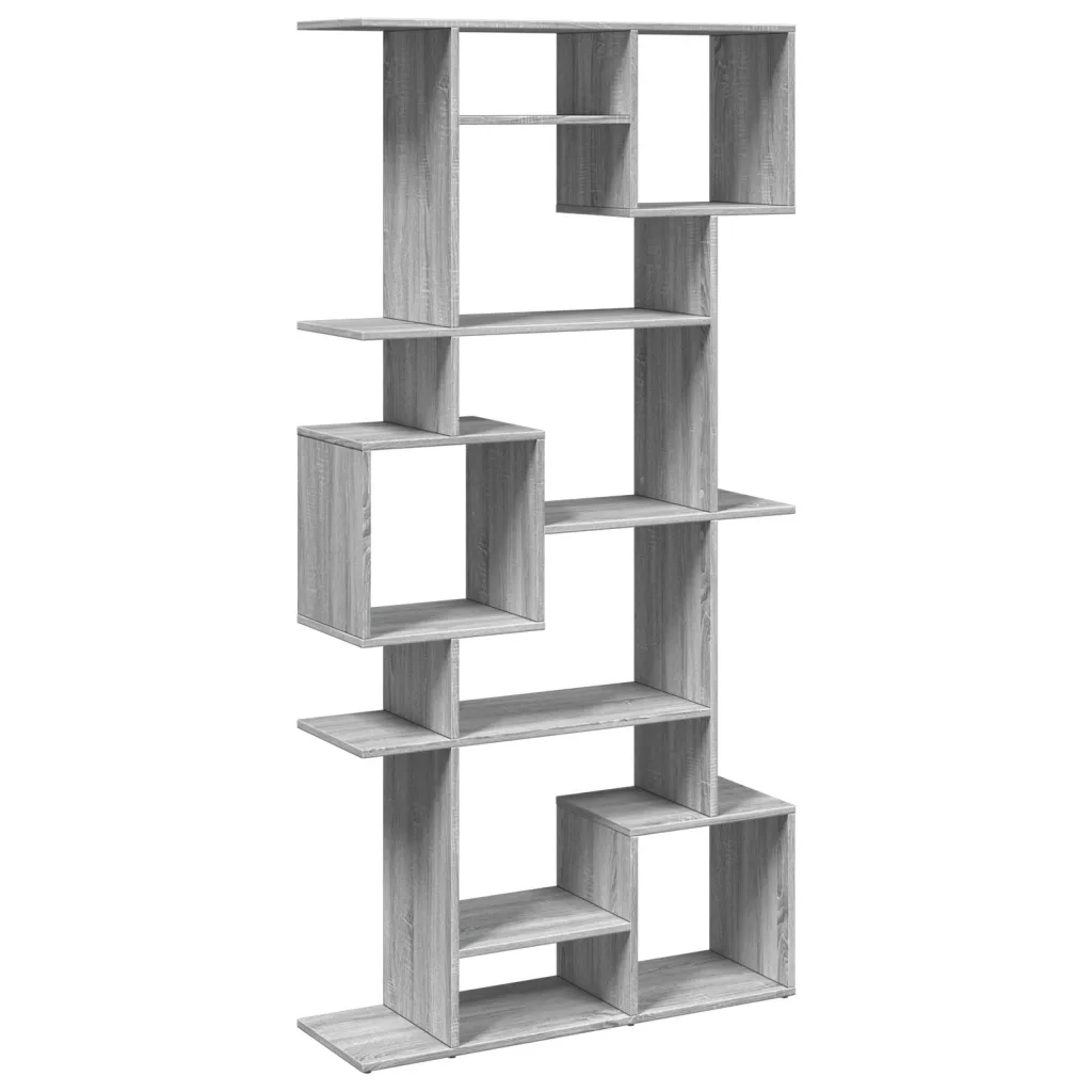 Libreria-Scaffale per Libri-Mobile di Stoccaggio Grigio Sonoma 92x29x188 cm in Legno Multistrato