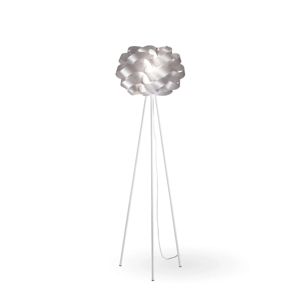 Piantana Moderna 3 Piedi Cloud Polilux ® Argento E Metallo 1 Luce E27