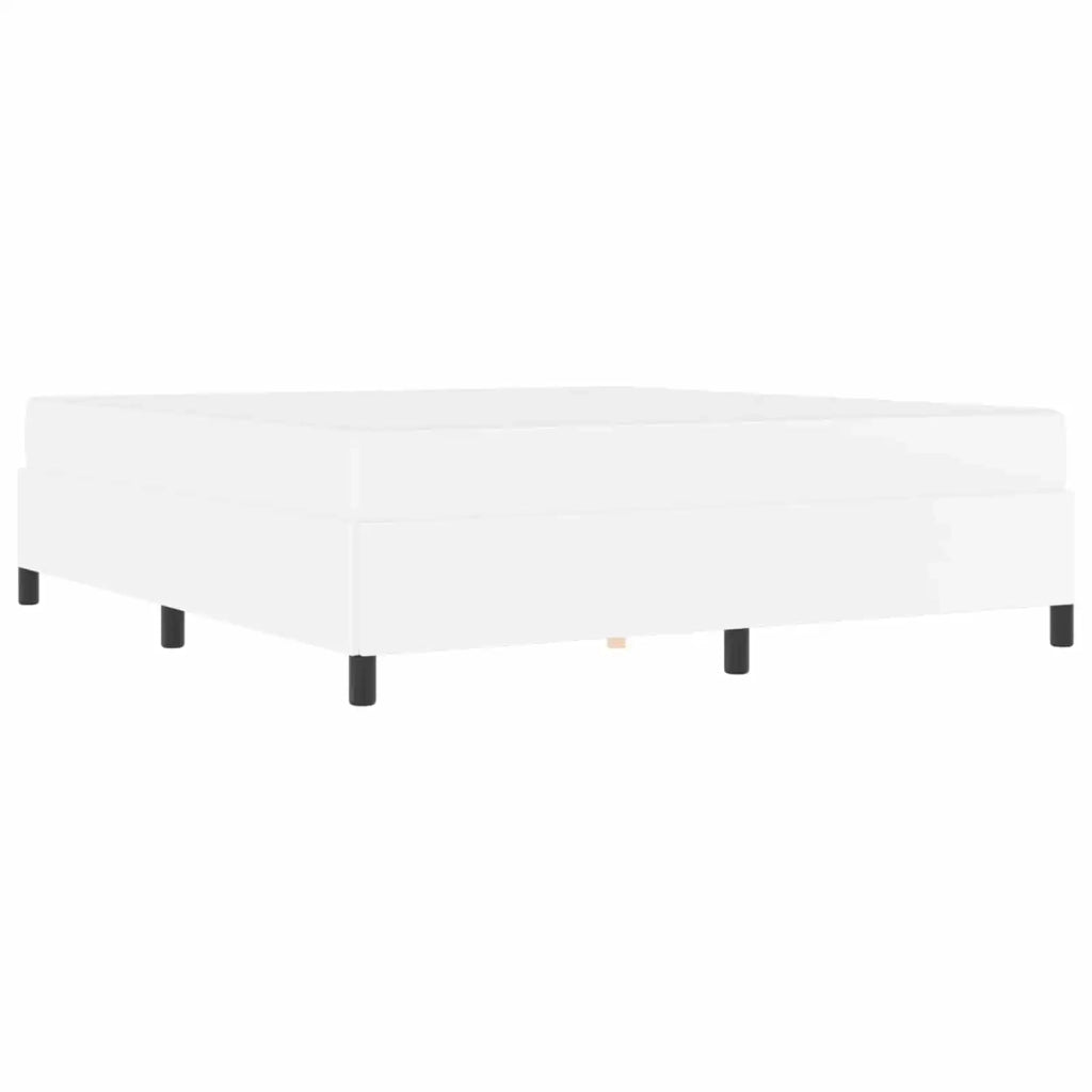 Struttura del letto con materasso Bianco 180 x 200 cm Tessuto 3399015