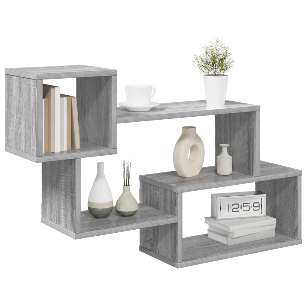 Mensola sospesa A parete Sonoma grigio 87 x 20 x 55 cm 8012097