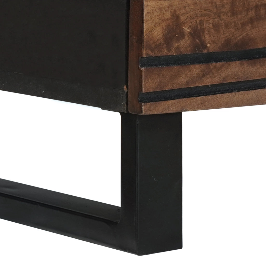 Credenza 60x33,5x75 cm Legno Massello Mango