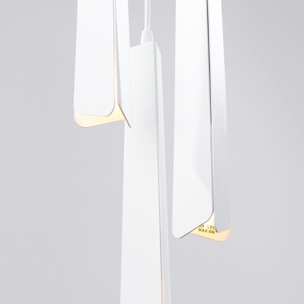Lampada a sospensione PRYSM 3P bianco
