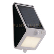 APPLIQUE LED OPEN BIANCA 3W 300LM 4000K CON PANNELLO SOLARE E SENSORE IP54 9,5X8,6X18,8CM