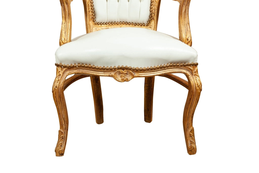 Biscottini Poltrona stile francese Luigi XVI in legno massello di faggio XVI, faggio,