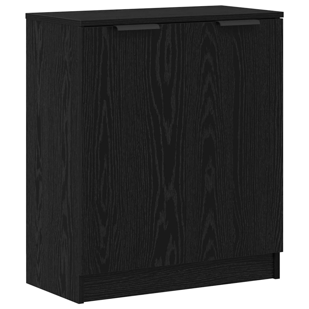 vidaXL Credenza 3 pcs Rovere nero 121 x 30 x 70 cm Legno multistrato