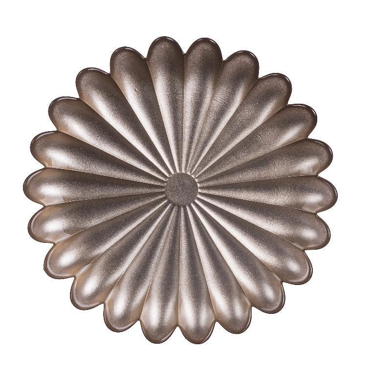 Piatto decorativo in vetro tulun oro 21 cm