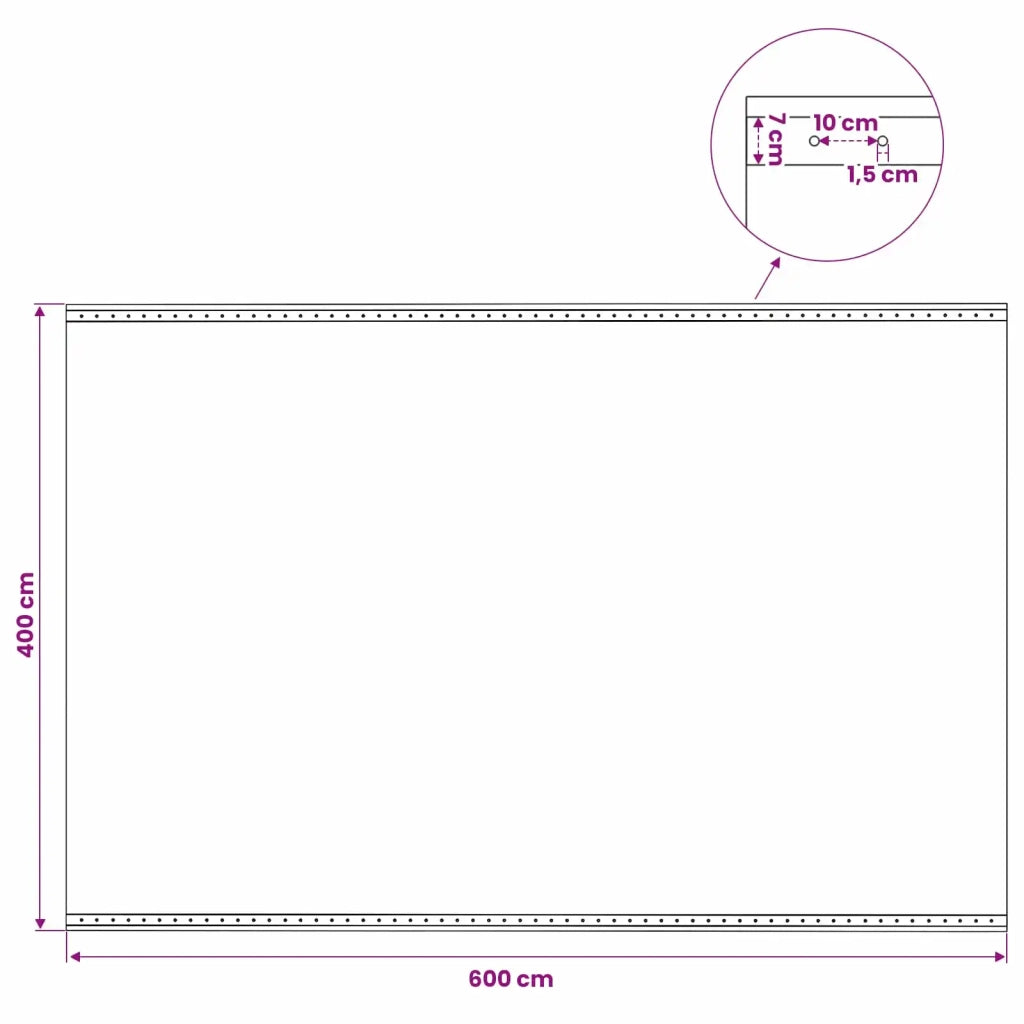 Telo con Occhielli 2 pz Verde 4 x 6 m 260 gsm PE 3429767