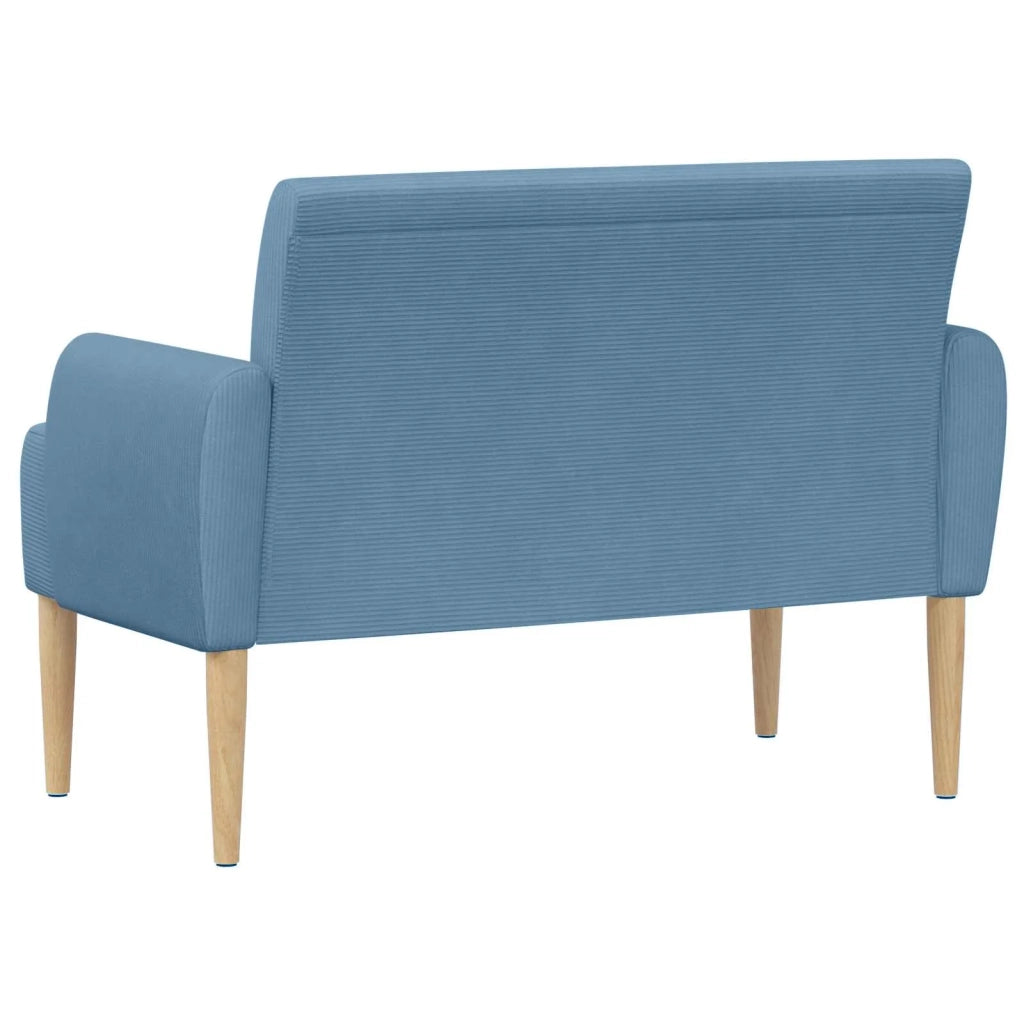 Loveseat con bottoni imbottiti Blu 116 x 67 x 81 cm 42041791