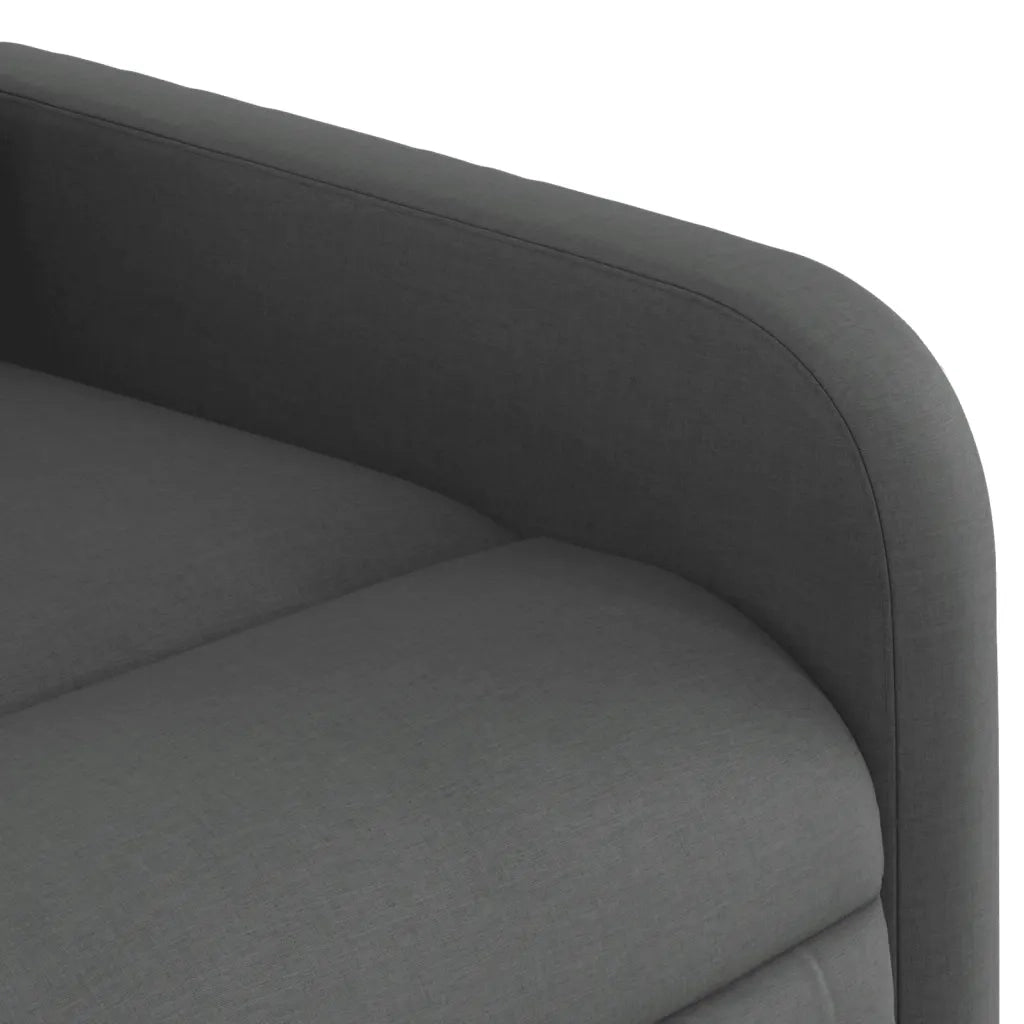 Divano Sedia-Poltrona Reclinabile in Tessuto Grigio Scuro 224337