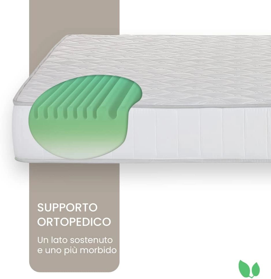Materasso piazza e mezza memory 120x190 alto 20 cm antiacaro e antibatterico Farmarelax