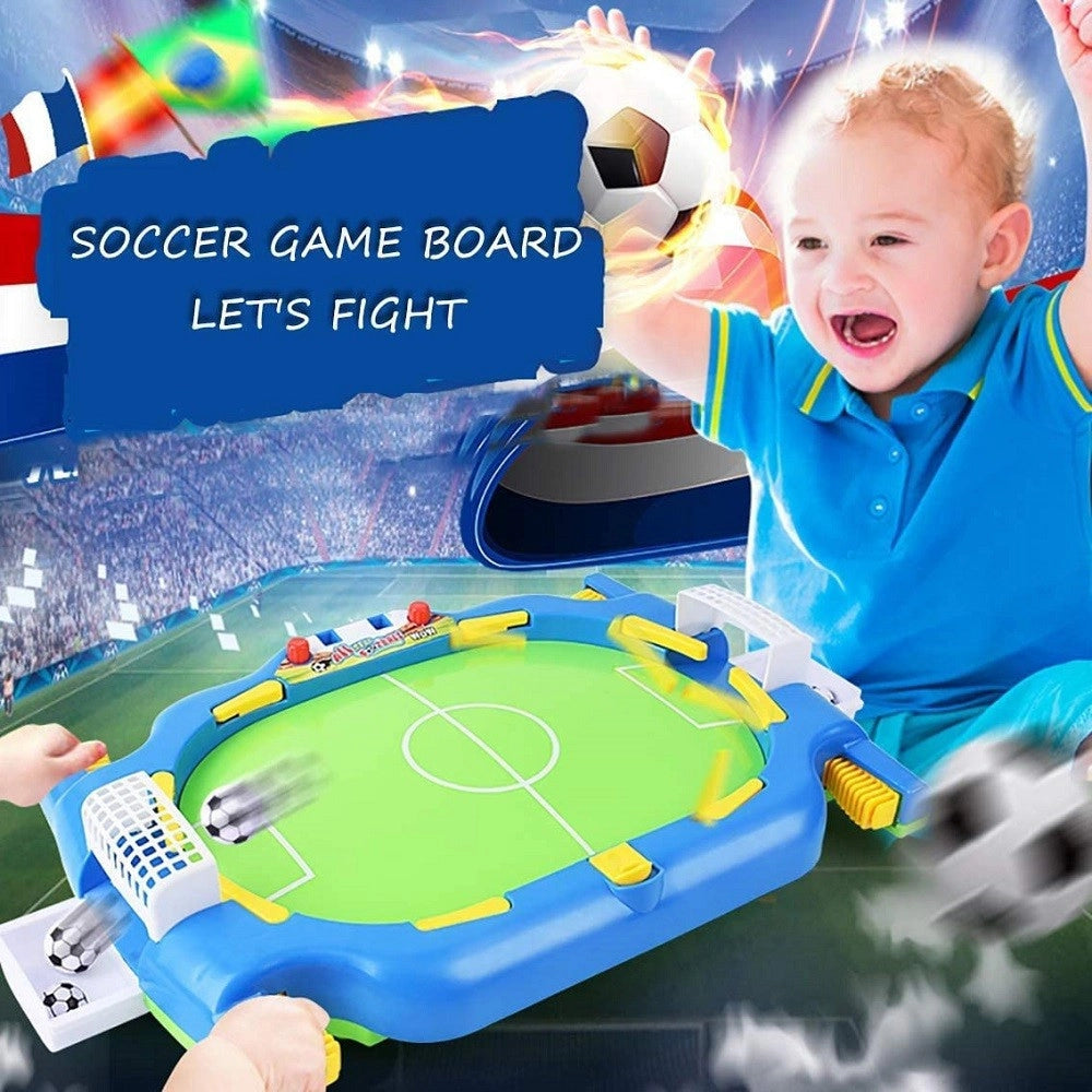 Trade Shop - Mini Campo Da Calcio Balilla Da Tavolo Palline Gioco Interattivo Bambini Regali -