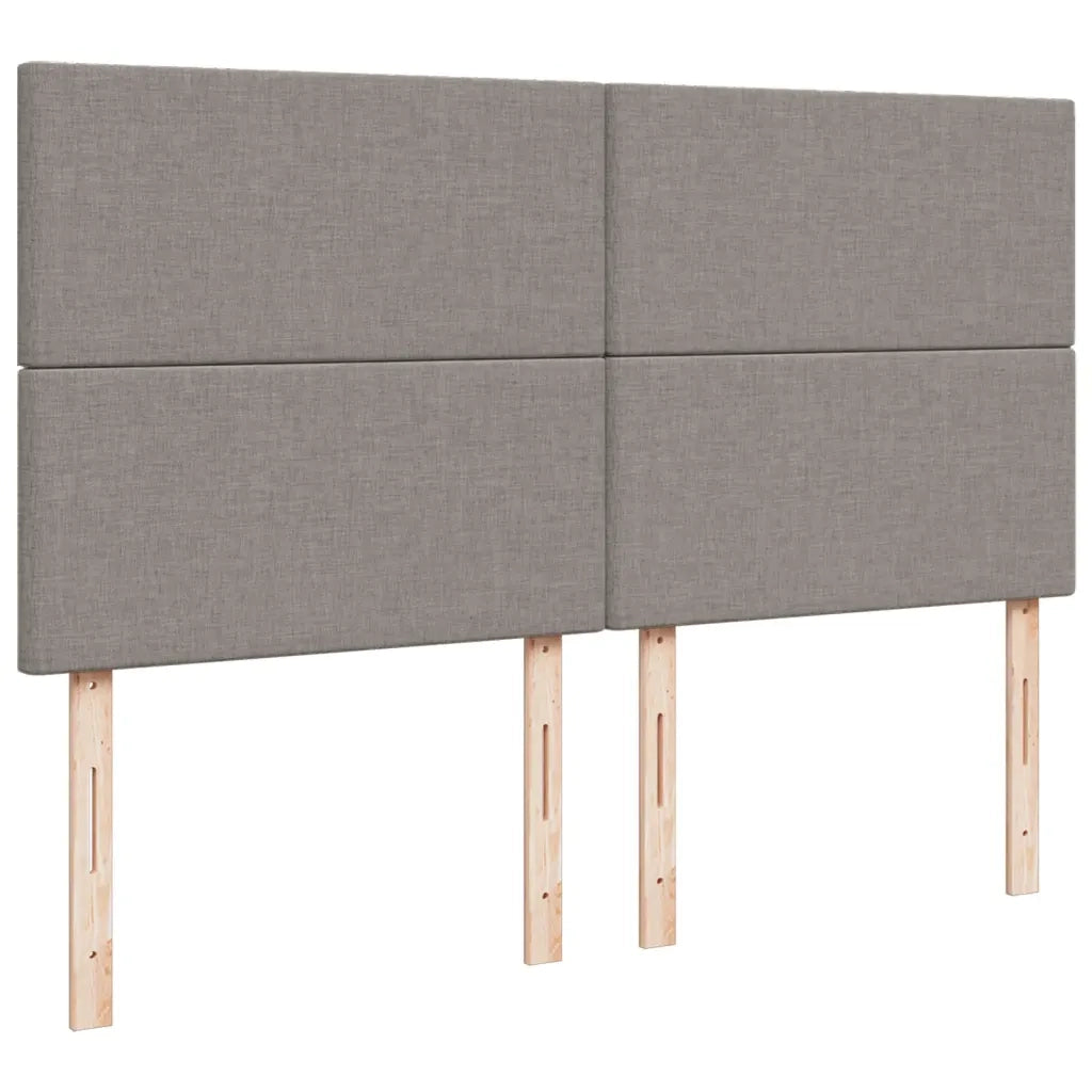 Giroletto a Molle con Materasso Tortora 200x200 cm in Tessuto 3291772