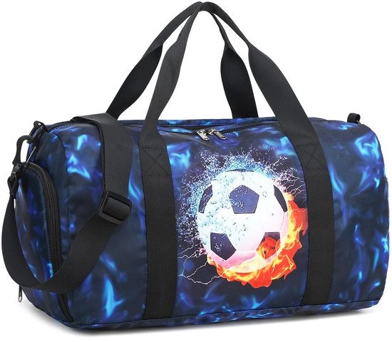 Sporttas per bambini con tasca per scarpe - Dimensioni 46 x 22 x 23 cm - Borsa fitness per bambini - Borsa per nuoto per bambini - Borsa per viaggio per bambini - Duffel bag per bambini