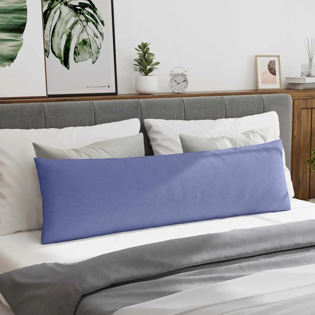 Cuscini da Divano 2 pcs Blu jeans 145 x 40 cm Tessuto
