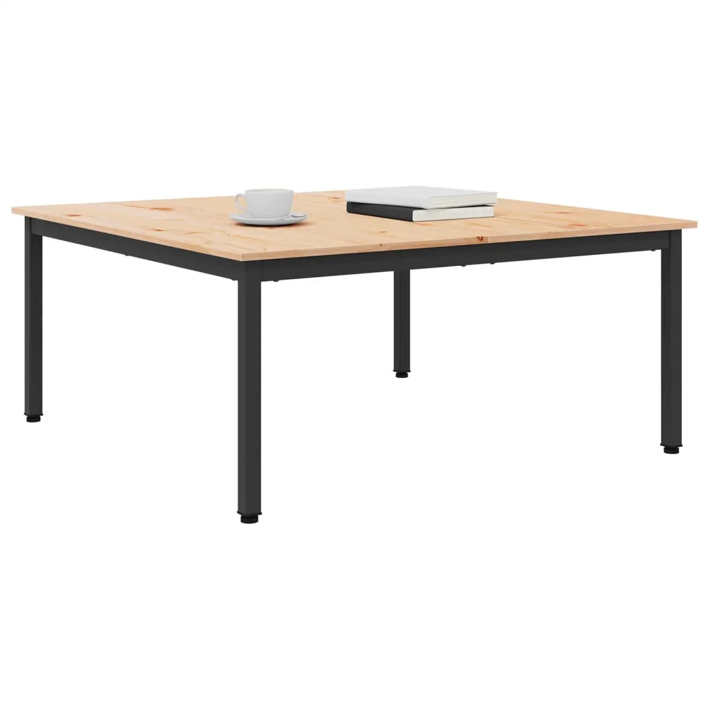 Tavolino da salotto | Tavolino da caff¨¨ | Tavolino da Soggiorno Naturale 100 x 100 x 45 cm Pino massello
