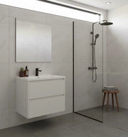 Composizione mobile bagno sospeso con cassetti cm 70 mod. ELEGANCE - Bianco Opaco