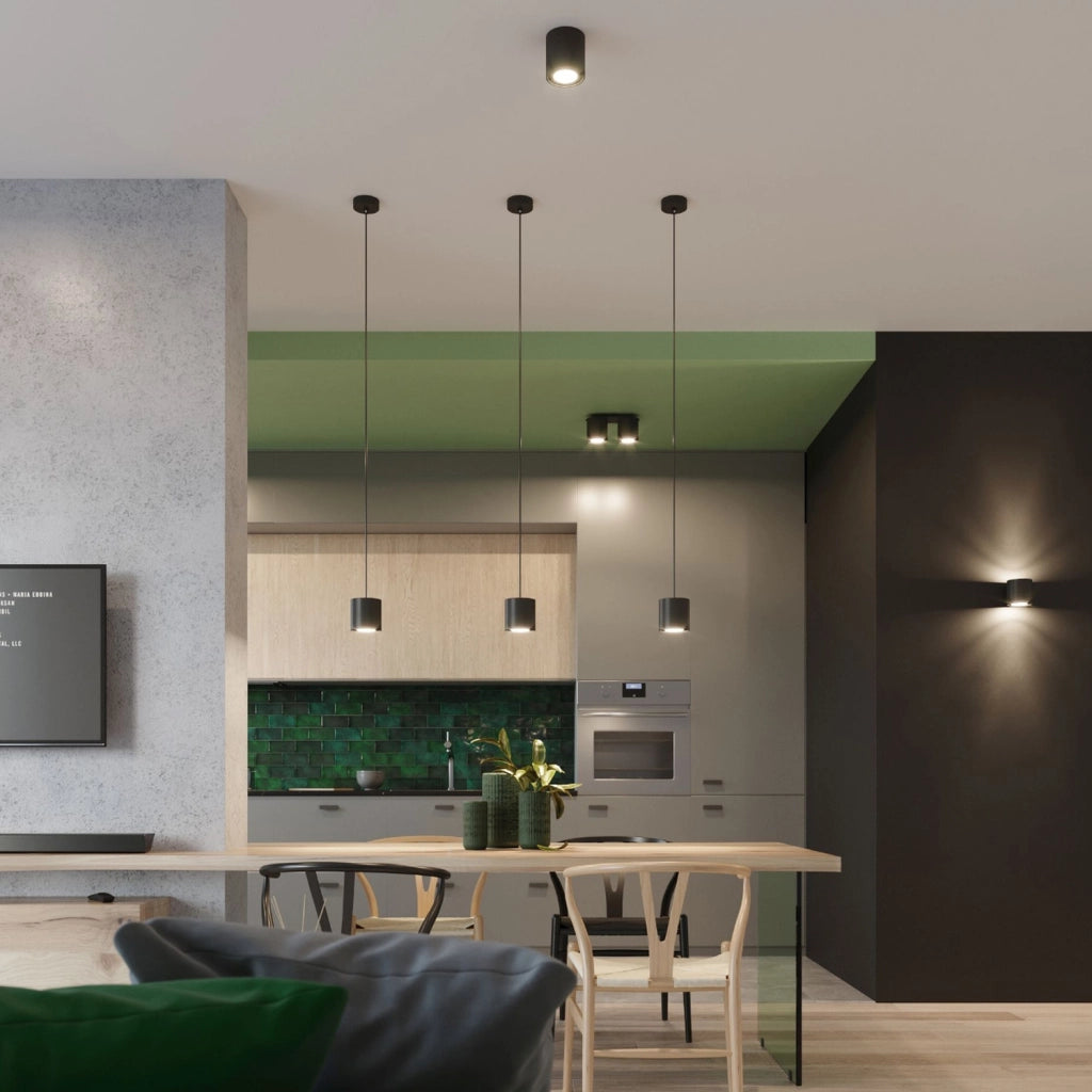 Spot da soffitto RONDEO 1 nero GU10 metallo Pure Lume