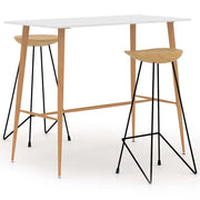 Set da Bar 3 pz Bianco 3057836