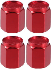 Viti di copertura in lega di alluminio universali - 4 pezzi - colore rosso - trasportabili - buona tenuta ermetica - viti di copertura a cinta