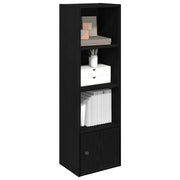 vidaXL Libreria Rovere Nero 31x24x102 cm in Legno Multistrato