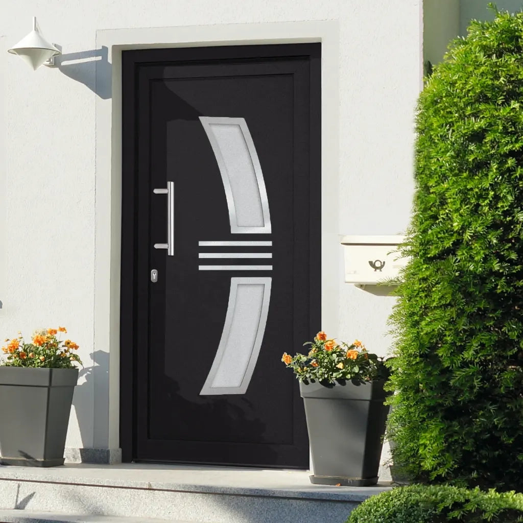 Porta di Ingresso Antracite 88x200 cm 3057570