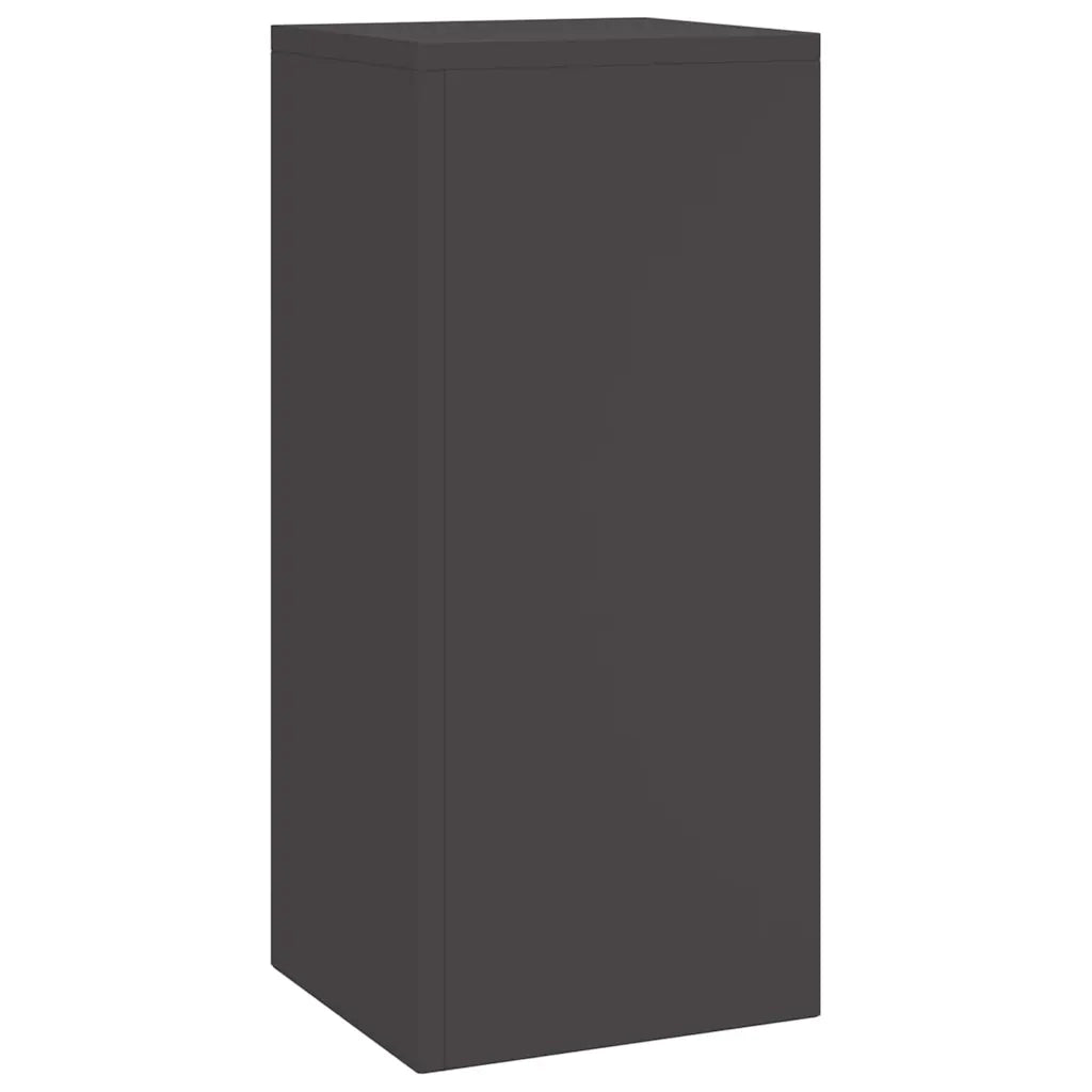 Supporto per piante 3 pcs Nero Acciaio 865827