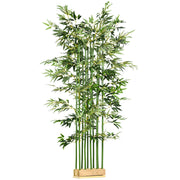 Bamb¨´ artificiale, pianta artificiale da 180 cm in vaso di legno di pino, pianta da interno, piante artificiali per uso interno ed esterno, piante