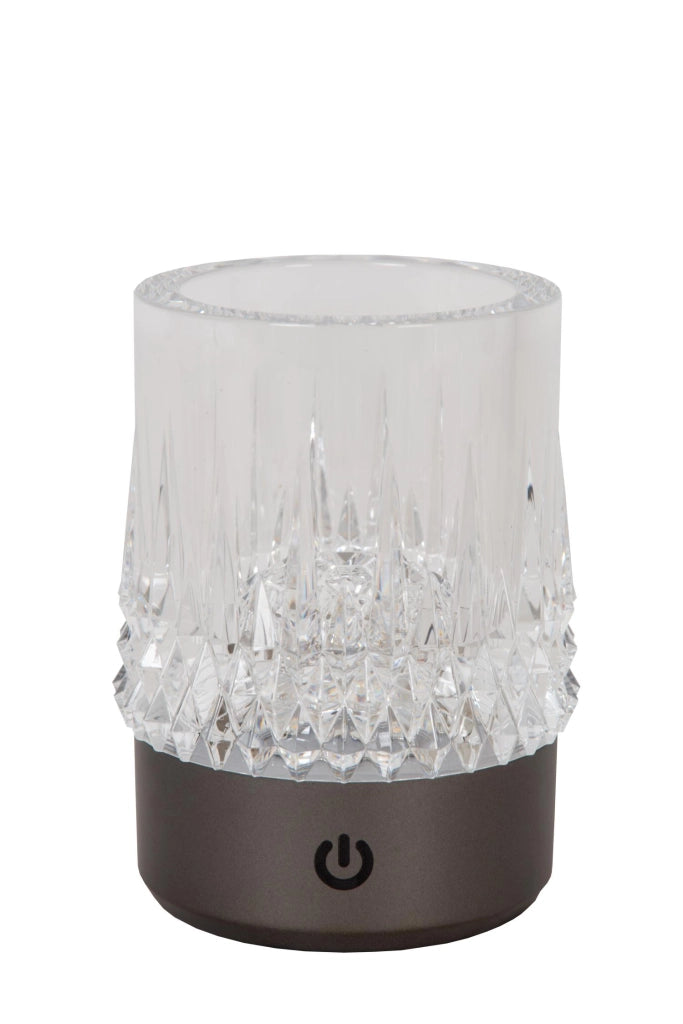 Lampada da tavolo LILI LED ricaricabile cristallo Lucide
