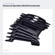 Paracord-oproller multifunzionale - 5 pezzi - Wikkelaar multifunzionale - Organizzatore di cavi - Adatto per cinghie - 19 cm x 14,5 cm - Organizzatore di cinghie