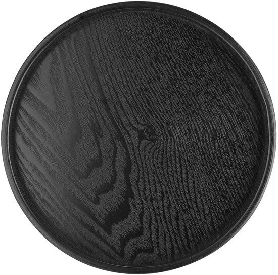 Piatti di servizio rotondi in legno massello - 21 cm