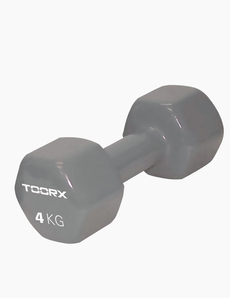 Manubrio in Vinile da 4 kg  Grigio Chiaro Toorx