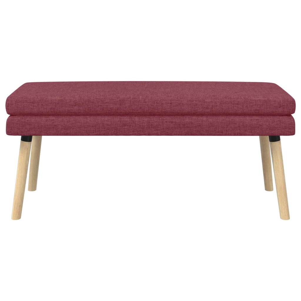 Panchina a doppio strato Rosso Vino 110 x 40 x 47 cm Tessuto 42038448