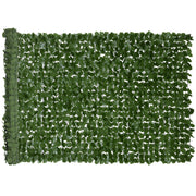 Siepe Artificiale Frangivista ¨C Xylo ¨C Verde Scuro 3x1m Anti-UV Foglie Realistiche