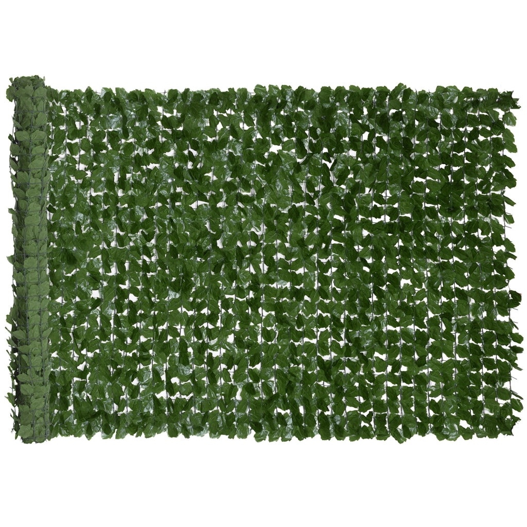 Siepe Artificiale Frangivista ¨C Xylo ¨C Verde Scuro 3x1m Anti-UV Foglie Realistiche